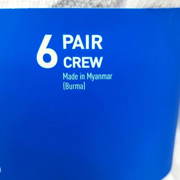 ADIDAS 6 PAIRS OF CREW LENGTH SOCKS, WHITE WITH GREY LOGO - Picture 7 of 8